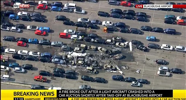 VIDEO: Four Feared Dead As Private Jet Crashes into Car Dealership