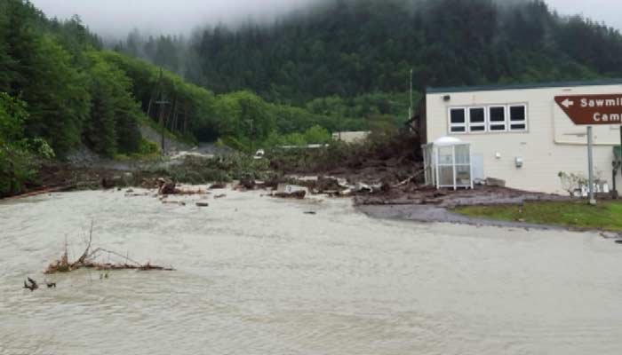 Four residents of Sitka Alaska are unaccounted for after landslides