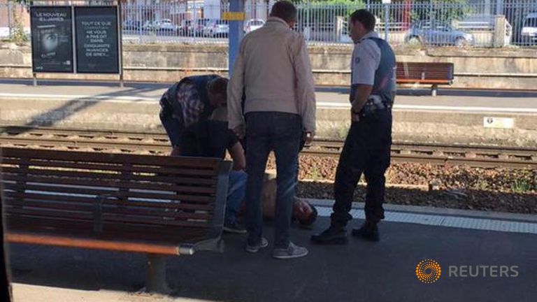 French official says 3 people wounded in shooting on high-speed train, suspect