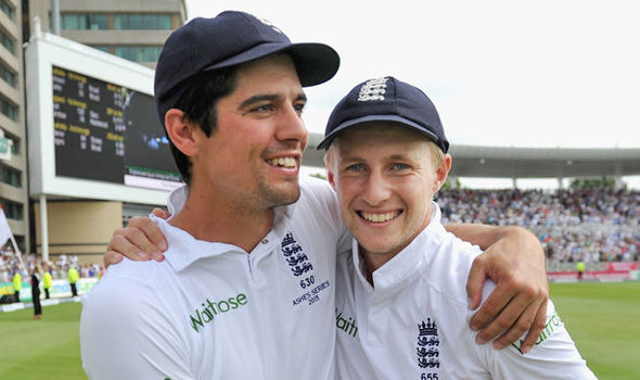 GETTYAlastair Cook and Joe Root celebrate England's Ashes victory