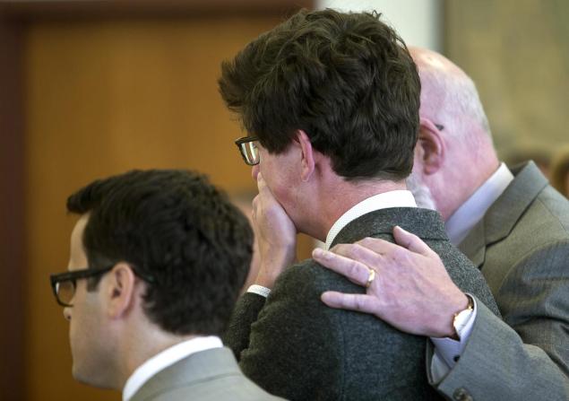 Geoff Forester  AP  Owen Labrie started bawling in court Friday as the verdicts were read