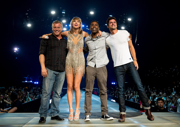 Taylor Swift with Matt Le Blanc and Chris Rock 1989 Tour in LA August 2015