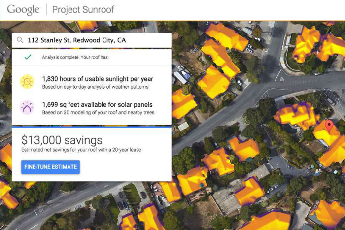 Google solar- project sunroof