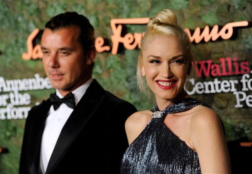 Gavin Rossdale left and Gwen Stefani arrive at the Wallis Annenberg Center for the Performing Arts Inaugural Gala in Beverly Hills Calif. Stefani filed for divorce Monday Aug. 3 2015 in Los Angeles from Rossdale