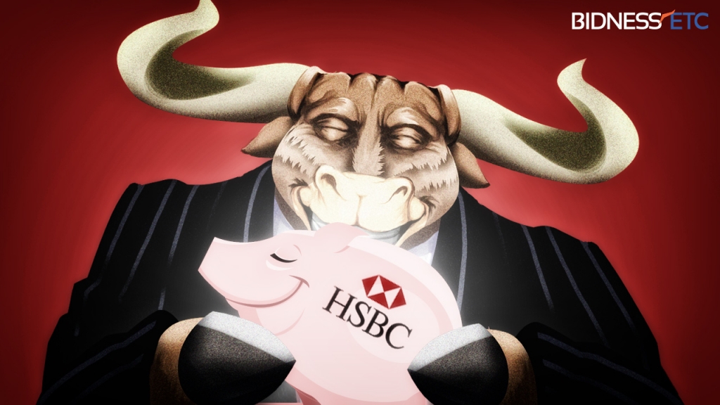 HSBC Holdings plc First Half Profits Rise Stock Up