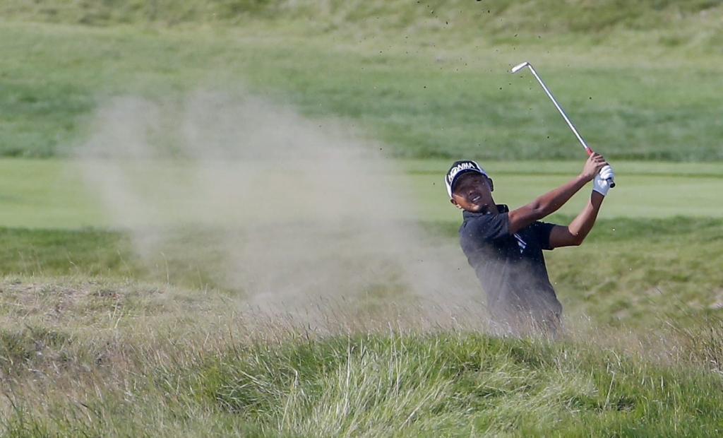 Hiroshi Iwata on his way to a record-equalling 63 at Whistling Straits