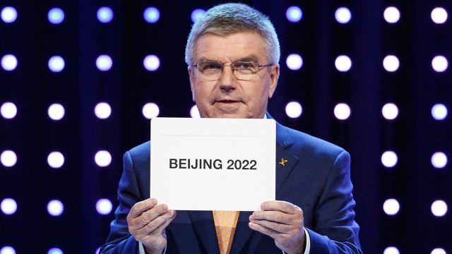 IOC selects Beijing for 2022 Winter Olympics           					President of the IOC Thomas Bach