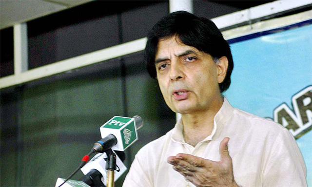 Interior Minister Chaudhry Nisar Ali Khan