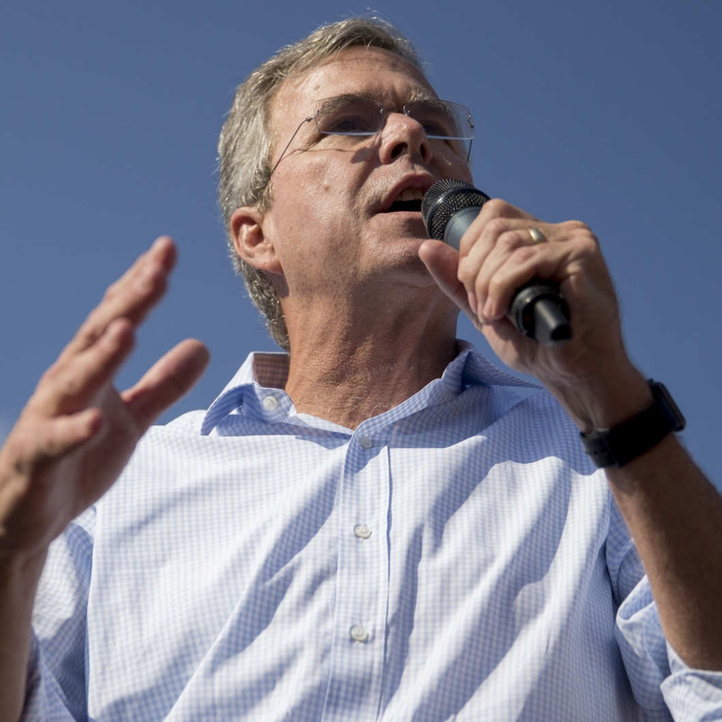 Jeb Bush Speaks At Iowa State Fair Soapbox