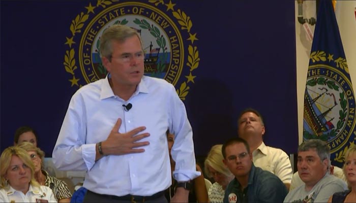 Jeb Bush talks about his daughter's former addiction which generated controversy while he was the governor of Florida