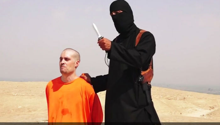 Jihadi “John” is seen here with slain journalist James Wright Foley