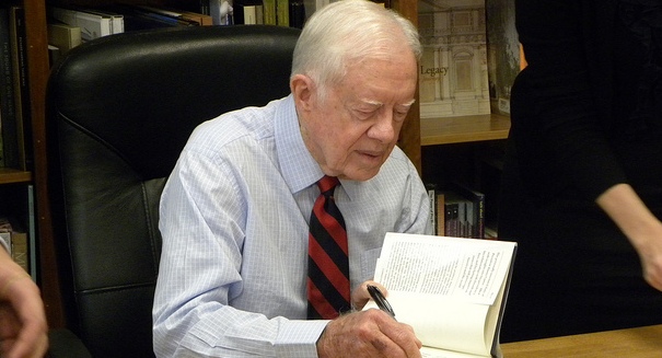 Jimmy Carter remains upbeat after cancer diagnosis