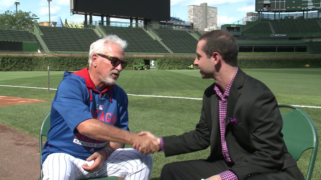 Joe Maddon talks about his charity boxing event Kyle Schwarber’s nicknames and scoreboard watching