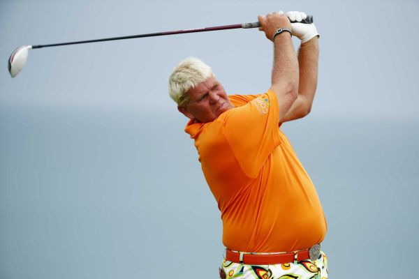 John Daly of the United States plays his