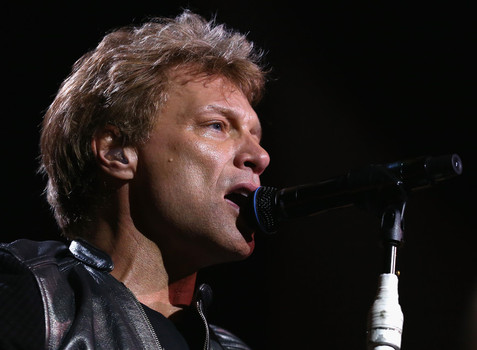 Jon Bon Jovi of Bon Jovi performs live for fans at Perth Arena