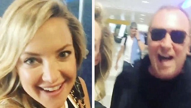 Kate Hudson and Michael Kors almost miss their plane