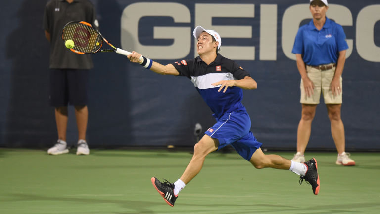 Kei Nishikori plays on Thursday night in Washington