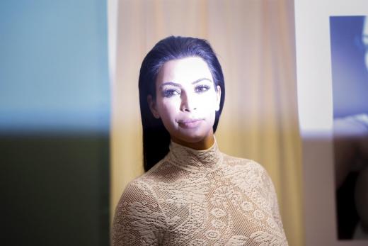 Kim Kardashian West before the signing of her book'Selfish'