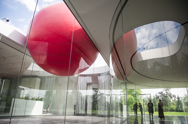 Kurt Perschke's Red Ball at the Toledo Museum of Art