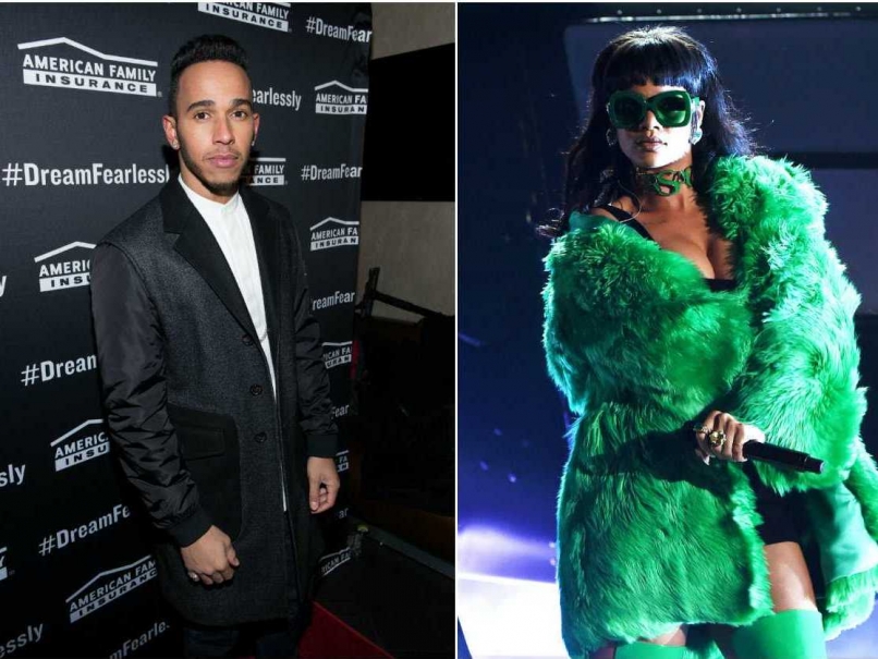 Lewis Hamilton Rihanna 2015