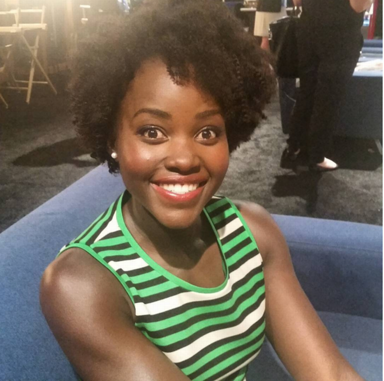 Lupita Nyong'o Debuts New Curly Hairdo at Disney's D23 Expo