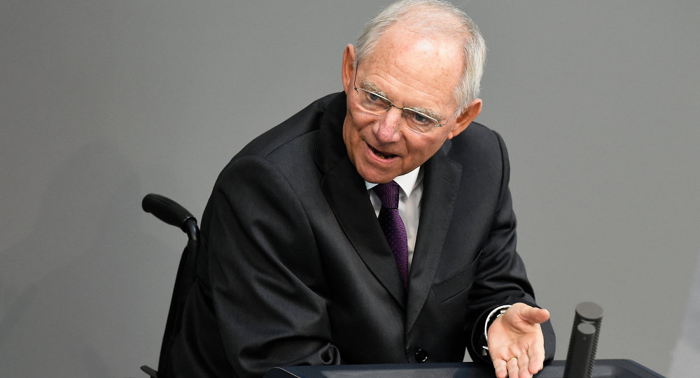 Germany's Finance Minister Wolfgang Schauble