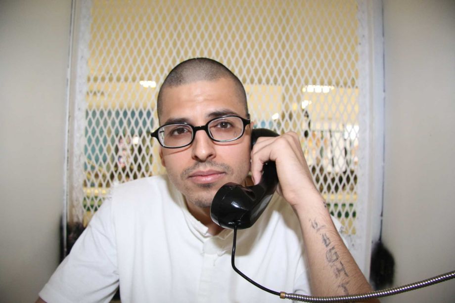 Daniel Lee Lopez 27 speaks from a visiting cage outside death row at the Texas Department of Criminal Justice Polunsky Unit near Livingston Texas. Lopez who has been trying to speed up his execution since being sent to deat