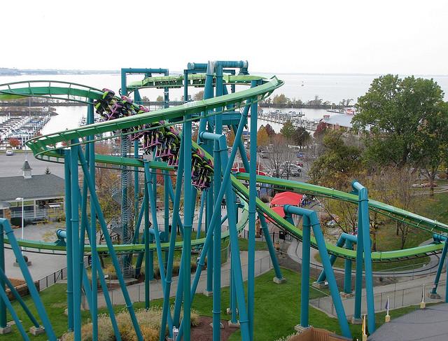 Raptor roller coaster at Cedar Point