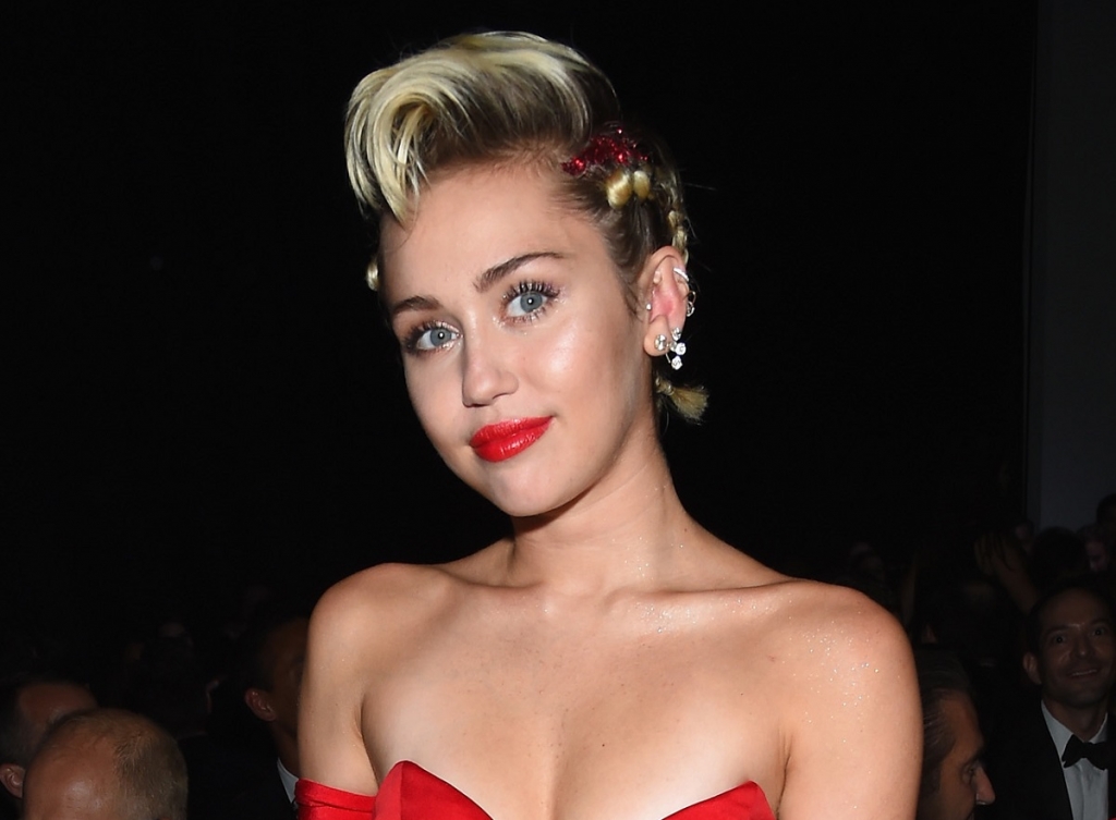 Miley Cyrus at AMFAR Benefit 2015