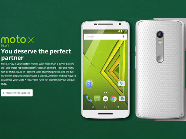 Motorola X Play launch in India imminent