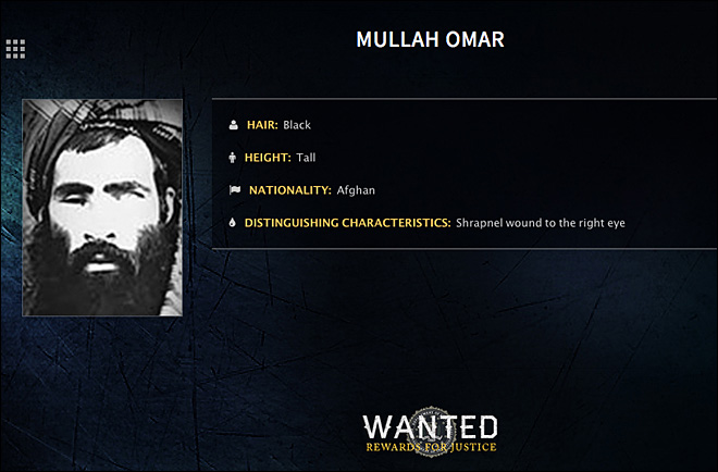 Afghanistan One-eyed Taliban leader Mullah Omar has died