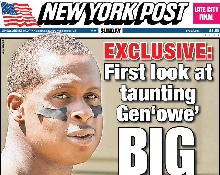 New York Post trolls Geno Smith