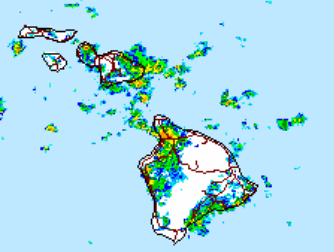 NWS radar at 6:45 p.m