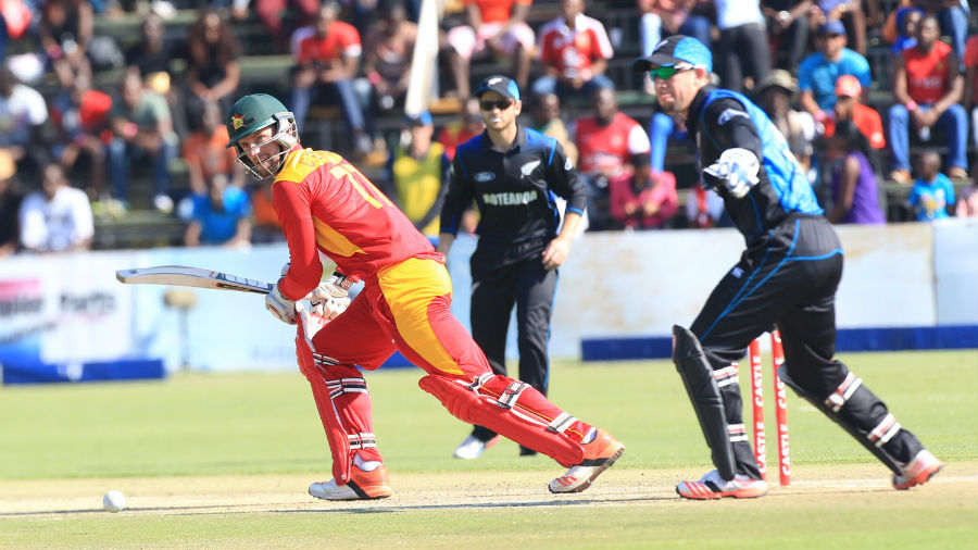 New Zealand were unable to stop Craig Ervine from guiding Zimbabwe to victory