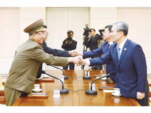 North and South Korea hold talks amid tension