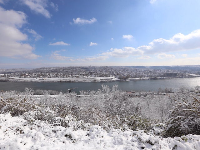 Northern Kentucky from Eden Park after snow storm                       Emily Maxwell