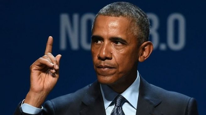 US President Barack Obama delivers the keynote address at the National Clean Energy Summit 8.0 at the Mandalay Bay Convention Center in Las Vegas Nevada