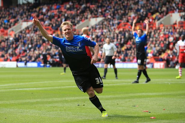 Bournemouth's Matt Ritchie celebrates scoring his sides first goal