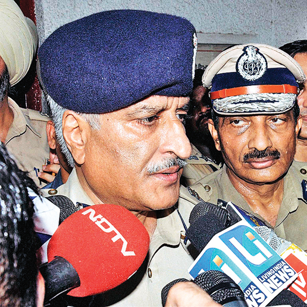 DGP Sumedh Sani addresses the media after the operation    PTI