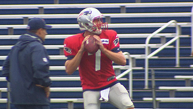 Patriots backup quarterback Ryan Lindley