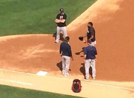 Peter Abraham  Globe Staff		On Tuesday afternoon Hanley Ramirez was on the field at U.S. Cellular Field doing some work at first base