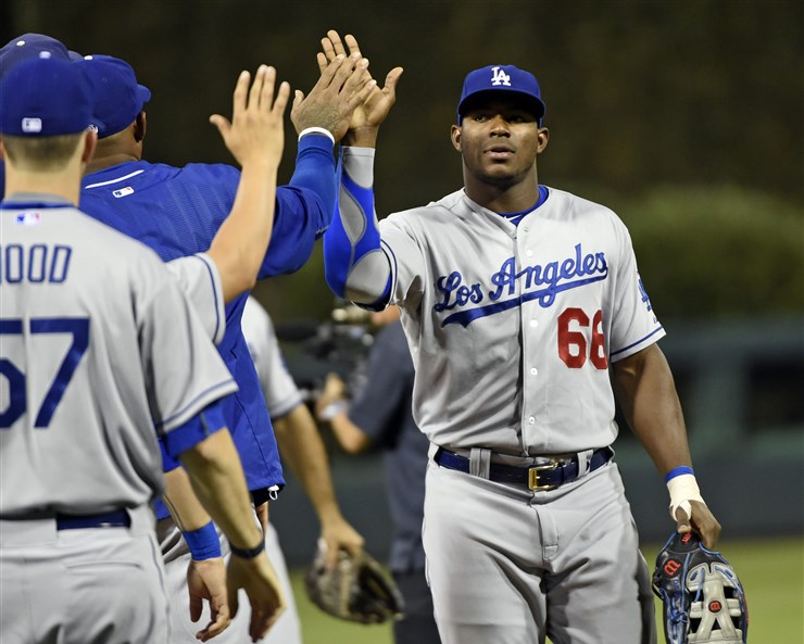 Watch: Dodgers Pitcher Loses Track of Ball Mid-Throw