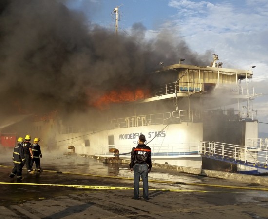 Philippines Ship Fire