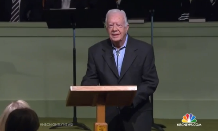 Jimmy Carter Teaches Bible Classes 3 Days After Cancer Radiation Treatment