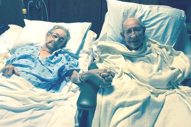 Tom Clark 96 and his wife Arnisteen 92 were given beds in the same hospital ward so they didn't have to be apart