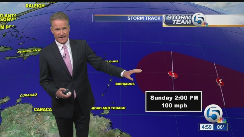 Tropical Storm Danny update from WPTV TV in West Palm Beach Florida