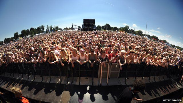 Crowds at Hylands Park in Chelmsford