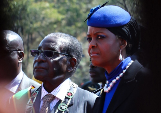 President Mugabe and wife Grace raised issue of tribal skulls at Heroes Day rally this week