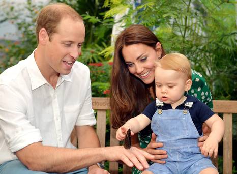 Public role the Duke and Duchess of Cambridge with their son George