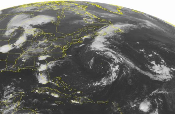 This NOAA satellite image taken Sunday Aug. 23